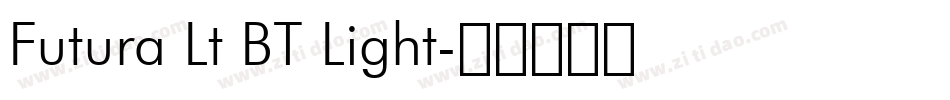 Futura Lt BT Light字体转换